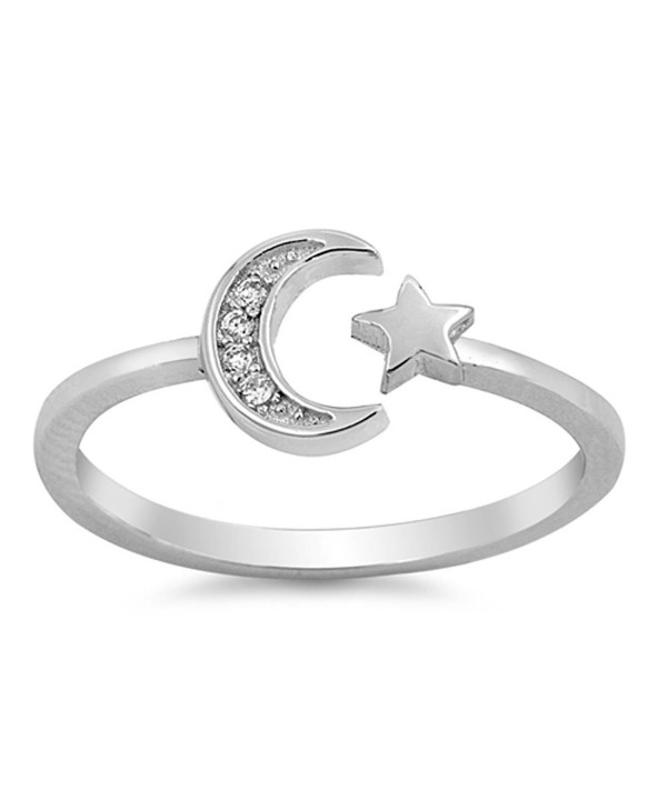 White Moon Sterling Silver RNG15534 7