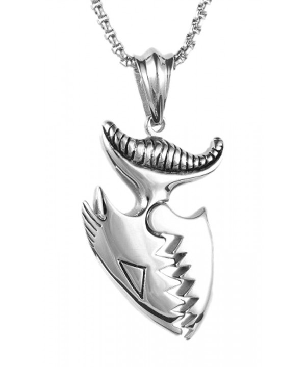 Jenhianeck Titanium Piranha Pendant Necklace