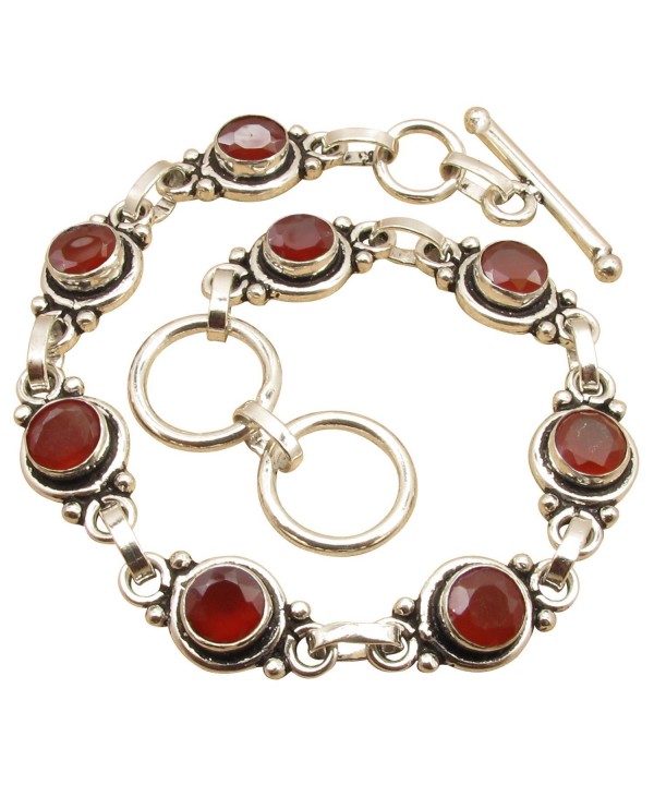 Bracelet CARNELIAN Sterling Jewelry Birthday