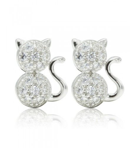 SilverLuxe Womens Sterling Zirconia Earrings