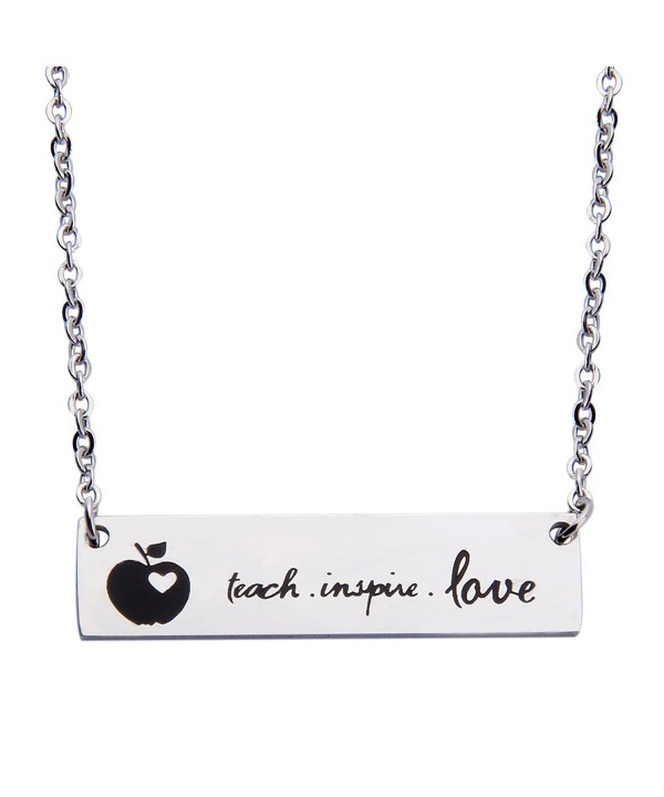 Ensianth Teacher Necklace Appreciation necklace