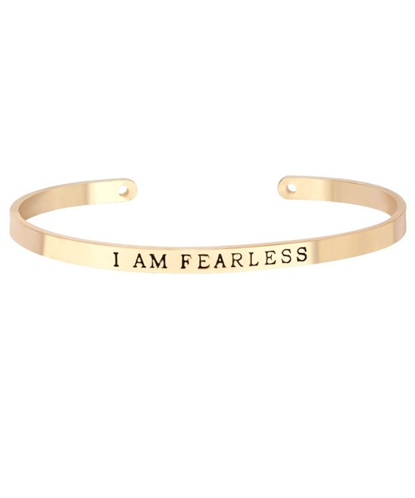 MANZHEN Plating Opened Bracelets FEARLESS