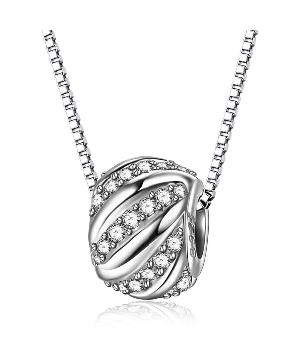 ZENI Sterling Necklace Shining Zirconia