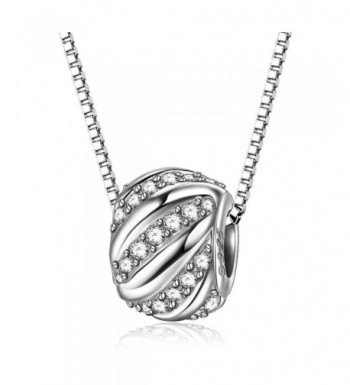 ZENI Sterling Necklace Shining Zirconia