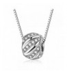 ZENI Sterling Necklace Shining Zirconia