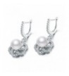 Sterling Silver Earring Cultured Earrings