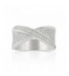 JanKuo Jewelry Rhodium Plated Zirconia