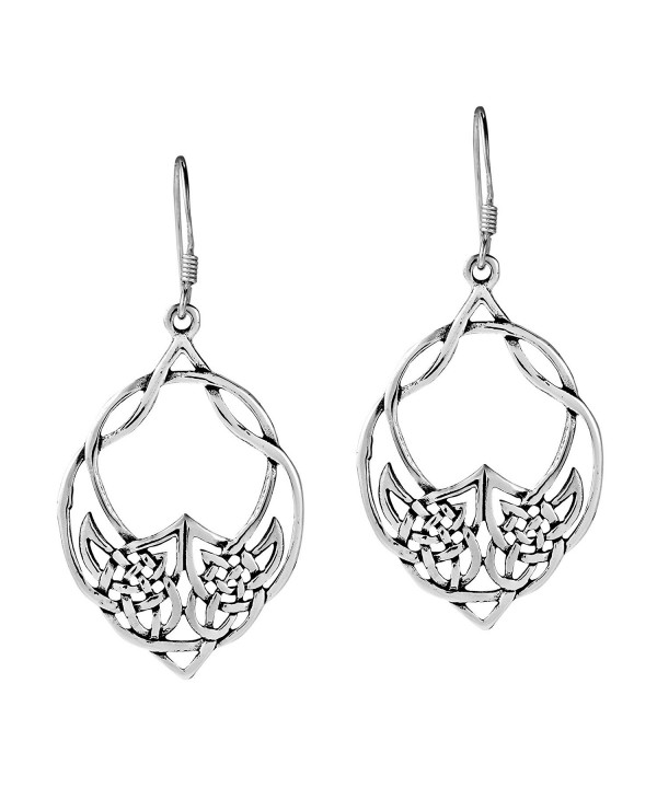 Celtic Sterling Silver Dangle Earrings