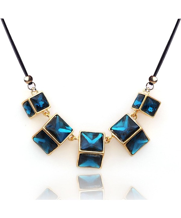 YAZILIND Dark Square Temperament Necklace