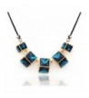 YAZILIND Dark Square Temperament Necklace