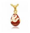 MYD Jewelry Enameled Pendant Necklace