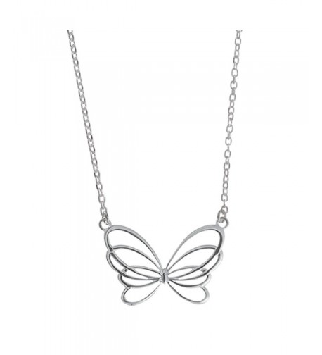 Boma Sterling Silver Butterfly Necklace