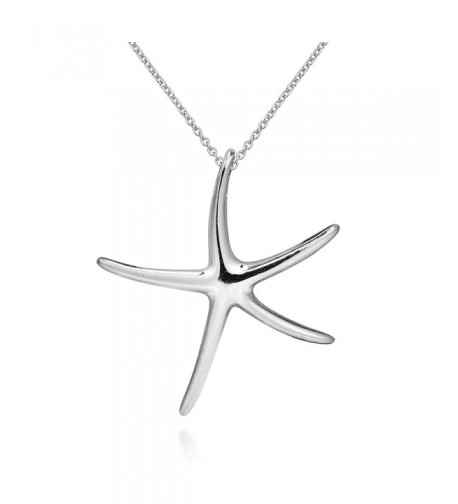 Playful Starfish Sterling Silver Necklace