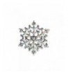 Rhinestone Snowflake Brooch Wedding Bridal