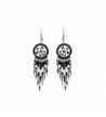 Dream Catcher Earrings Black Sparkle