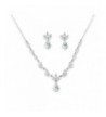 Bridal Teardrop Zirconia Silver Jewelry