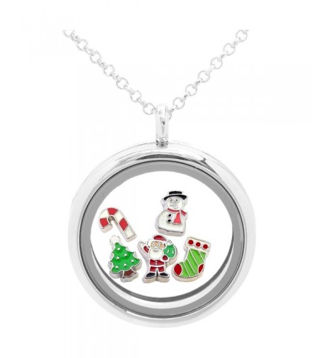 Locket Necklace Holiday Christmas Charms