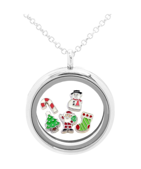 Locket Necklace Holiday Christmas Charms