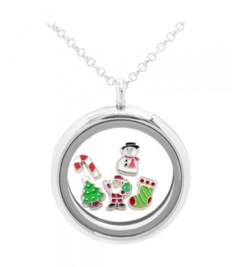 Locket Necklace Holiday Christmas Charms