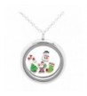 Locket Necklace Holiday Christmas Charms