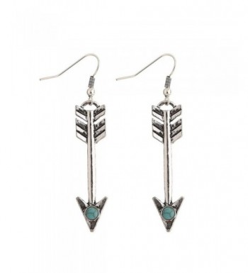 Turquoise Gemstone Statement Earrings CHUYUN