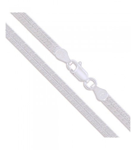 Sterling Silver Flexible Herringbone Necklace