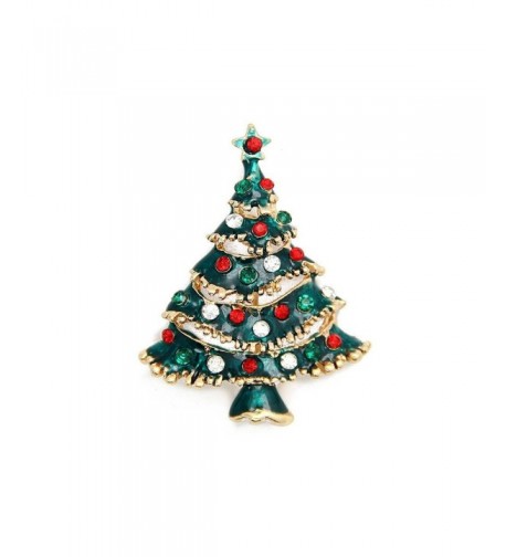 Christmas Brooch Vintage Tree Holiday