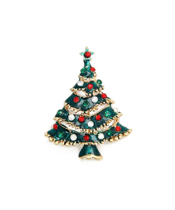 Christmas Brooch Vintage Tree Holiday