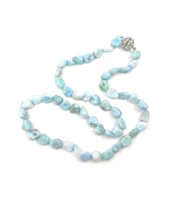 Natural Larimar Crystal Magnet Necklace