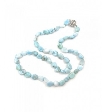 Natural Larimar Crystal Magnet Necklace