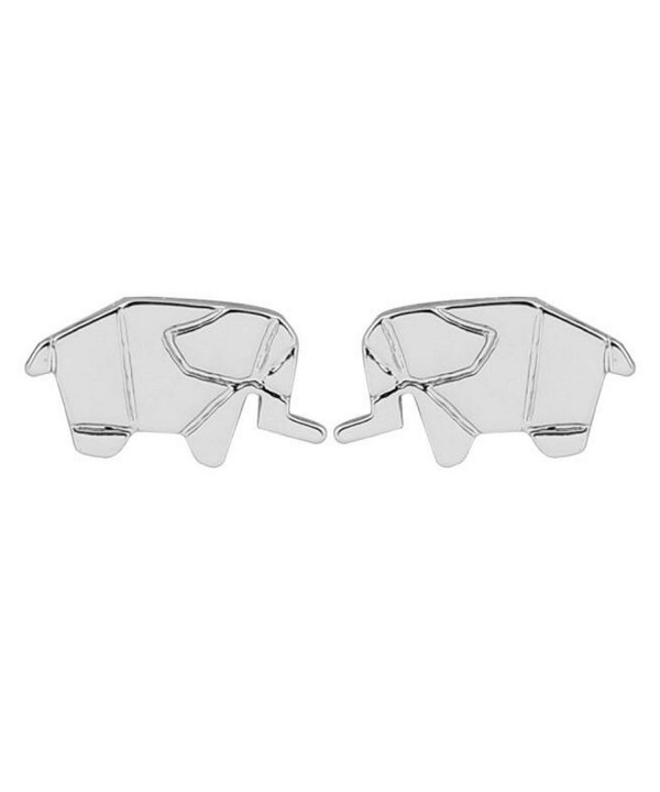 Elephant Stud Earrings Jewelry Silver