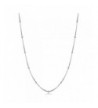 Kooljewelry Sterling Silver Station Necklace