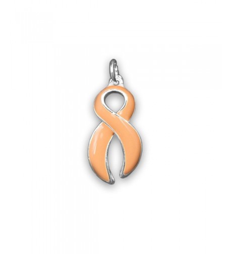 Peach Ribbon Charm Large Retail