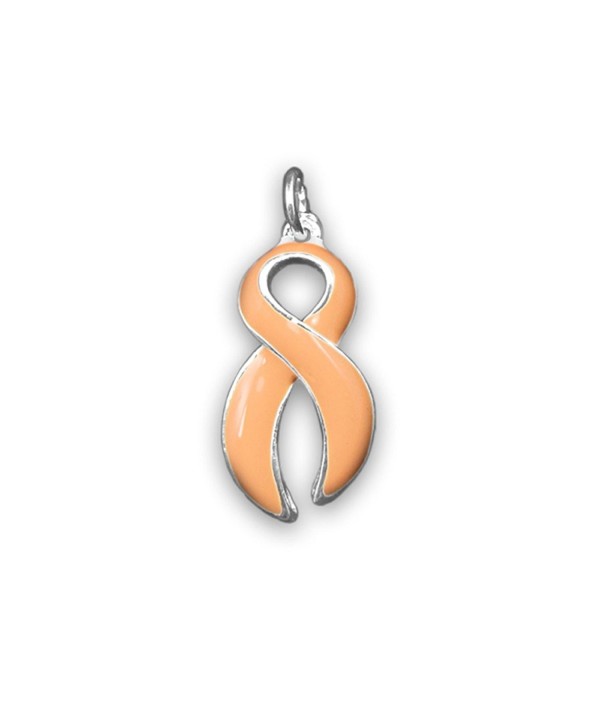 Peach Ribbon Charm Large Retail