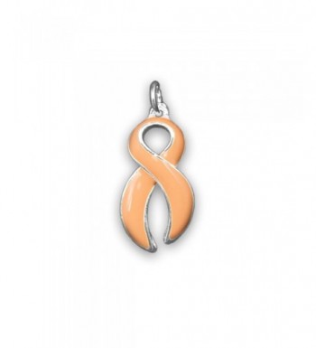 Peach Ribbon Charm Large Retail