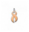 Peach Ribbon Charm Large Retail