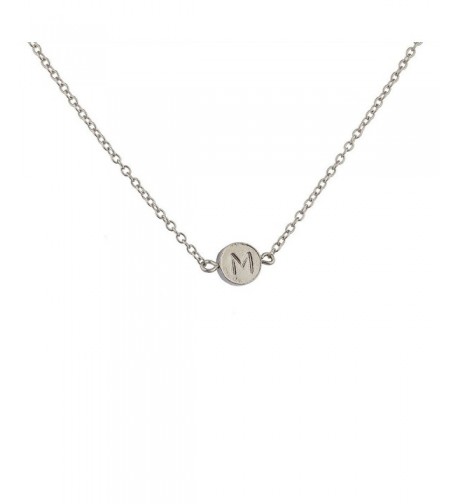 Lux Accessories Delicate Initial Necklace