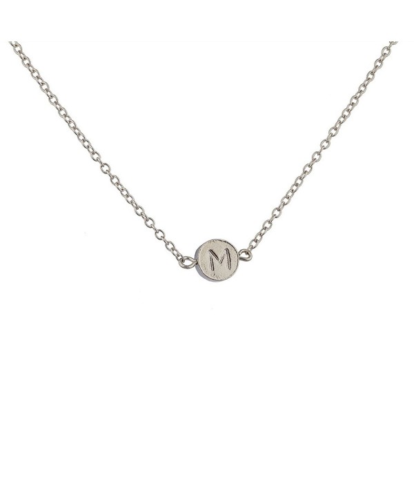 Lux Accessories Delicate Initial Necklace
