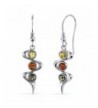 Baltic Earrings Sterling Silver Cognac