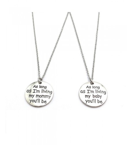 Mother Daughter Necklace Quote Stainless