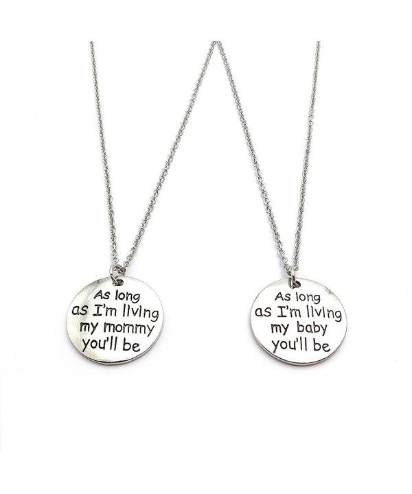 Mother Daughter Necklace Quote Stainless