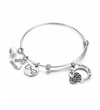 Heart Charm Bangle Bracelet Jewelry