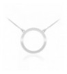 Sterling Silver Circle Pendant Necklace