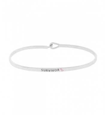 Rosemarie Collections Bracelet Survivor Rhodium