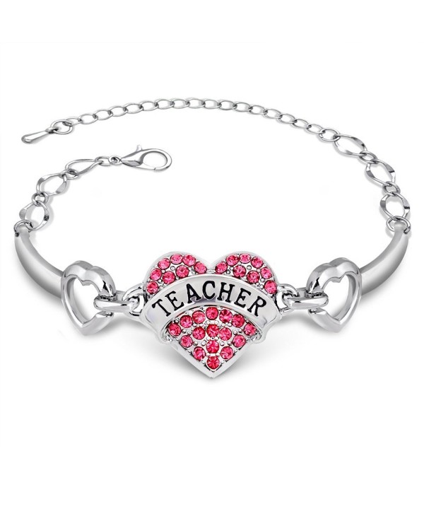 Colors Crystal Pendant Bracelet Teacher