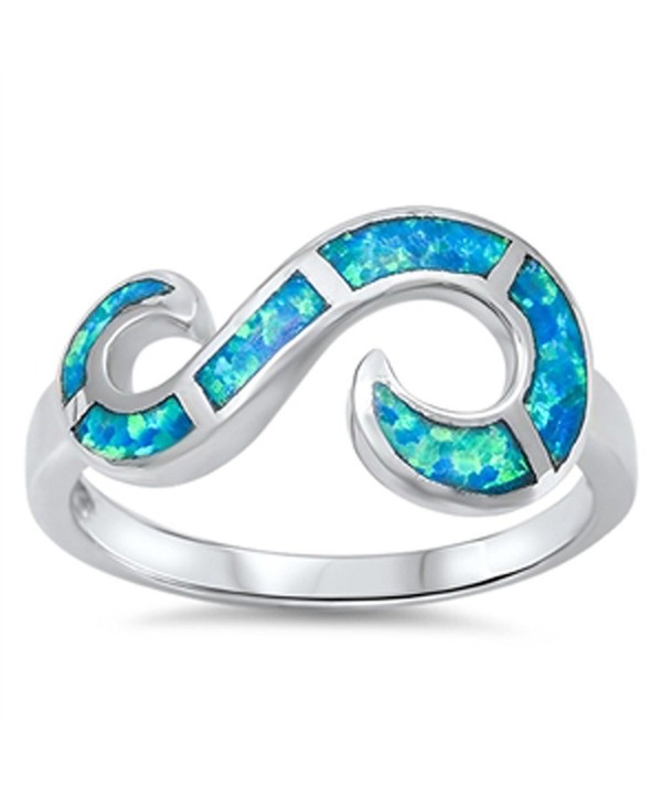 Infinity Swirl Simulated Sterling Silver