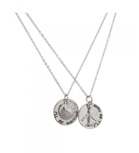 Lux Accessories Traveler Airplace Necklace