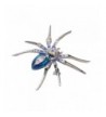 Dazzling Spider Clip Brooch Rhinestone