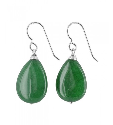 Emerald Gemstone Sterling Handmade Earrings
