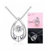 Teardrop Necklace Sterling Zirconia Infinity